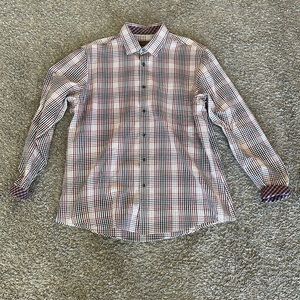 Joseph Abboud Modern Fit Spread Collar Sport Shirt